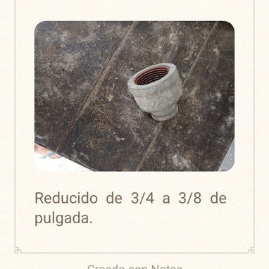 Piezas para plomería, galvanizadas medidas atipicas. - 6/8