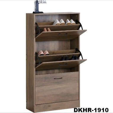 Zapateras de madera con capacidad para 18 pares  disponible en blanco, madera Clara y madera oscura - Img 117713068