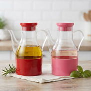 🍾✨ ACEITERA O VINAGRERA PLÁSTICA – PICO ANTIGOTEO, DISPONIBLE EN ROJO O ROSADO – 2 500 CUP - Img 56818003