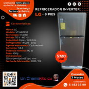 🧊 720 🧊 REFRI LG INVERTER 8 PIES. ENTREGA GRATIS CON FACTURA Y GARANTÍA 3 MESES. TLF 54833699 - Img 50181474