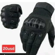 Guantes negros reforzados termicos tactiles para Moto y bicicleta XL - Img 56746159