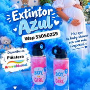 Extintor o spray azul para baby shower - Img 58215674