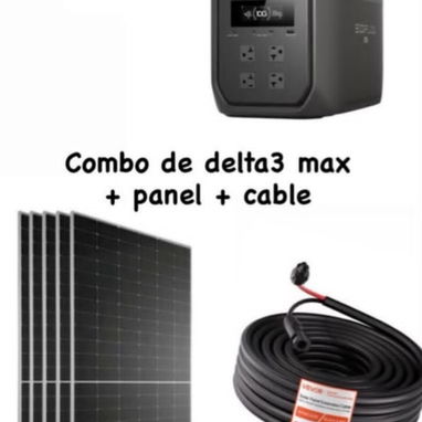 ECOFLOW NUEVOS EN CAJA, PANELES SOLARES,C9MBOS ,BASE,CABLES - 4/10