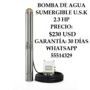 BOMBA DE AGUA SUMERGIBLE U.S.K 2.3 HP, ENTREGA DE FACTURA. VARIEDAD DE ELECTRODOMÉSTICOS, ÚTILES DEL HOGAR, ETC - Img 53711327
