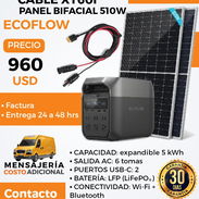 Ecoflow Delta 3, panel bifacial de 510 w y cable de carga. - Img 57554645