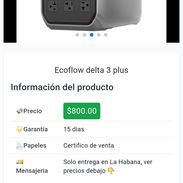 Ecoflow delta 3 plus, 1800w. Tenemos varios modelos de Ecoflow - Img 56467682