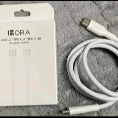 CABLES TIPO C A TIPO C DE 3A CARGA RÁPIDA Y TRANSFIEREN DATOS MIDEN 1 METRO (MARCA 1HORA) - Img 127572135