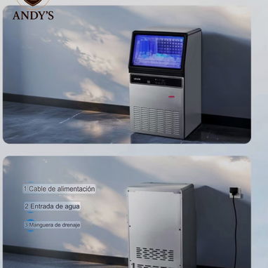 Máquina comercial de hacer hielo de 130 lb en 24h. - 8/9