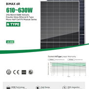 Paneles solares BIMAX 6R 610 - 630W EN 185 USD - Img 58116673