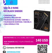 SSD M.2 NVMe WD BLACK SN850X 2TB | 140 USD | Nuevo a estrenar - Img 49974365