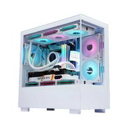 🎮 Case - WJCoolMan Basalt Pro 9xFan +Hub White 🎮 9xFan RGB🔹HUB🔹Panoramic🔹Tempered Glass 📦0km - Img 54201882
