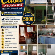 Se vende casa en San Miguel del Padrón - Img 57080935