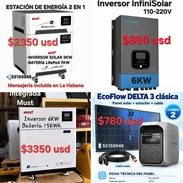 🌞 🔋KITS SOLARES, ESTACIONES, BATERÍAS, INVERSORES, PANELES SOLARES: 225W, 450W, 620W, 675W|Cable, conectores mc4.. - Img 55832148