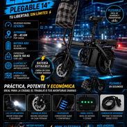 ‎🚲 BICICLETA ELÉCTRICA PLEGABLE 14" - Img 56389508