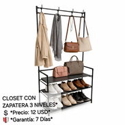58296067 👟 *CLOSET CON ZAPATERA 3 NIVELES* 💲 *Precio: 12 USD* 🛡️ *Garantía: 7 Días* - Img 57670324