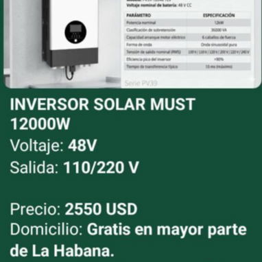Estaciones de energía bluetti, ecoflow, inversores, lámpara led recargable+panel, cable adaptador solar y kit para panel - Img 121566601