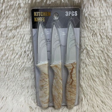 Set de 3 cuchillos con diseño de mármol  (Hoja dura) en 2500 cup - 2/2