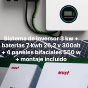 SISTEMA SOLAR COMPLETO 3KW – INSTALACIÓN INCLUIDA ☀️🔋 - Img 54870221