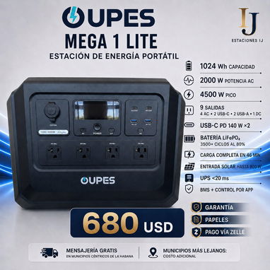 Estaciones Eléctricas Nuevas en Caja ECOFLOW, BLUETTI y OUPES — Desde 370 USD — - 4/6