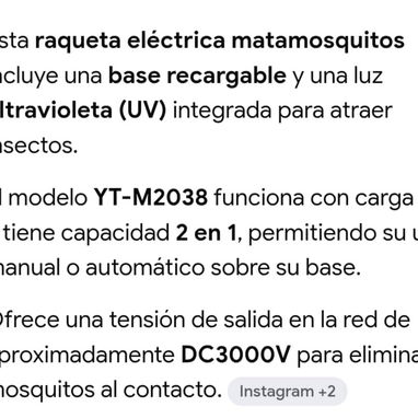 Raqueta recargable para mosquitos y moscas 15 USD - Img 124187572