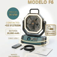 Ventilador recargable F6 - Img 58001849
