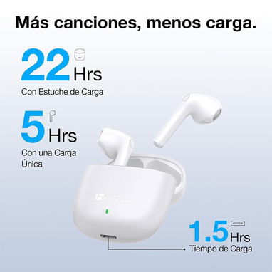 Audífonos Inalámbricos - 1HORA - Blanco - Img 116379267