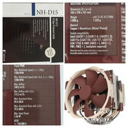💲80usd Noctua NH-D15 6 tubos caloríferos con ventiladores Dual NF-A15 de 140 mm Los detalles los dejo en las fotos rev - Img 55702099