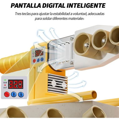 La máquina digital perfecta para soldar tuberías Esta máquina de 1000W y 110 V es ideal para la fusión de tuberías - Img 117247850