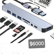 Hub concentrador 8 en 1 usb y sd - Img 55900482
