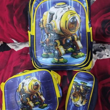 Mochila para niños 🎒 3 en 1 ✨ Mochila + Merendero + Cartuchera ❤️ - 6/6