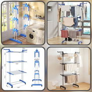 🛒 Tendedero plegable multifuncional de acero - Img 57946684