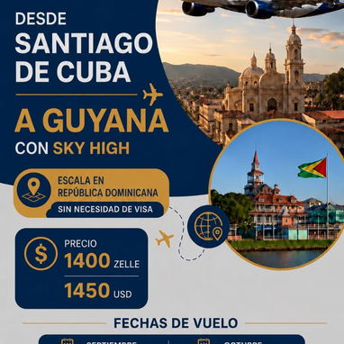 ✈️Boletos/Pasajes Aéreos por Agencia de Viajes hacia Guyana, Surinam y otros destinos con Visa aprobada. - 2/10