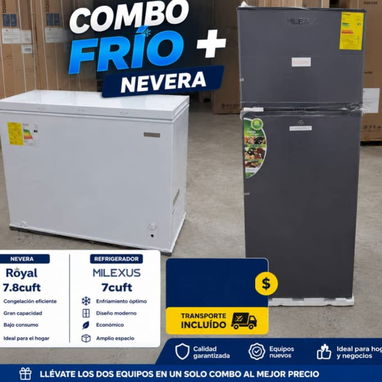 Combo Nevera + Refrigerador - Img 122141146