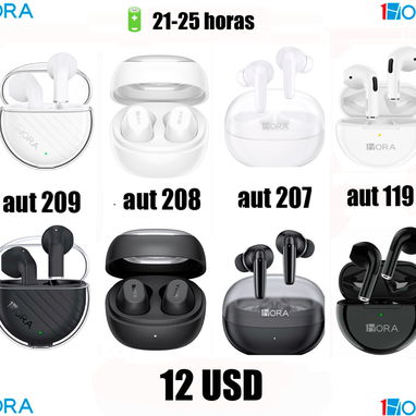 Audífonos inalámbricos originales marca 1hora  (12 USD o al cambio) - 2/3