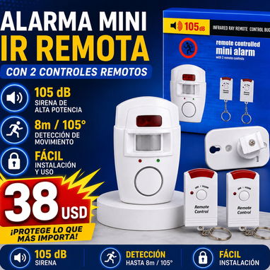 Alarmas con sensor de movimiento perfectas para cuidar paneles , exteriores e interiores - Img 124224891
