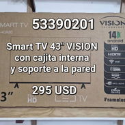 Smart TV Vision 43" con cajita interna y soporte - Img 58042019