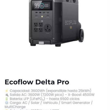 Se venden estaciones de energía ecoflow y baterías de respaldo para las mismas - 8/8