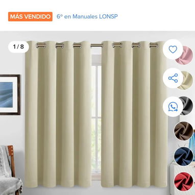 Vendo cortinas blackouts. 25 - Img 119381748