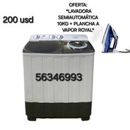 LAVADORA SEMIAUTOMÁTICA 10KG + PLANCHA A VAPOR ROYAL - Img 54483704