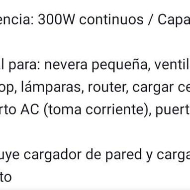 Combo de estación portátil + ventilador recargable - Img 119629139