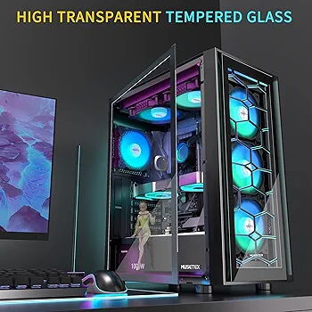 Chasis MUSETEX G07 ATX con 6 fanes argb con cristal lateral y frontal newq🎁🎁☎️58001943 - 2/2