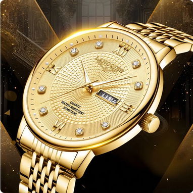 LANGQIES Reloj Elegante Automático 42mm (Gold) | videojuegoshabana.com - Img 121986644