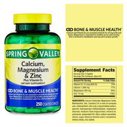 Calcium, Magnesio y Zinc + Vitamina D3 250 TAB - Img 44825710