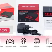 CINCO PUERTOS - 1Gbps -¨ Switch¨  -modelo  MS105G  - 1000Mbps - Marca - MERCUSYS-  - NUEVO EN SU CAJA _ - Img 50862982