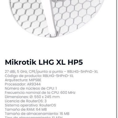 Equipos de redes. Router, Mikrotik , Nanos 2.4 y 5 ghz, Litebeam, Switch, Cable red categoría 6 con punta, Adaptador wi - Img 116786263