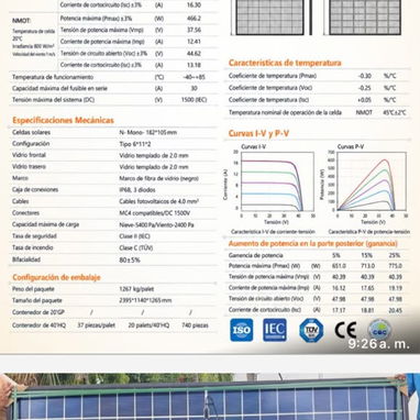 🌷Panel solar MRS 620w bifaciales monocristalino🌷 175 USD - 2/2