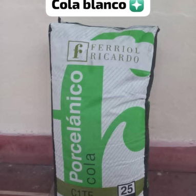 Cemento blanco y cola - Img 122953016