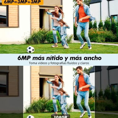 Seguridad con cámara inalámbrica de doble lente. - Img 126063530