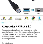 Adaptador de red RJ45 usb 3.0 nuevo - Img 50872807