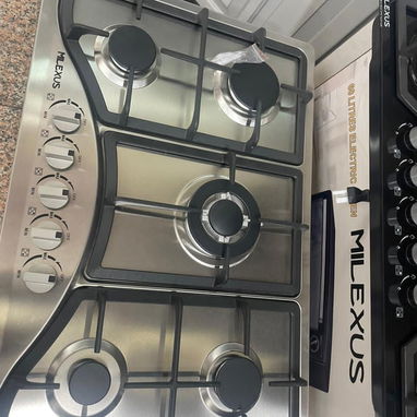 Cocina Empotrada 5 hornillas de Gas Milexus magneto, de acero Inoxidable precio $230 USD mensajeria incluida - Img 126162932